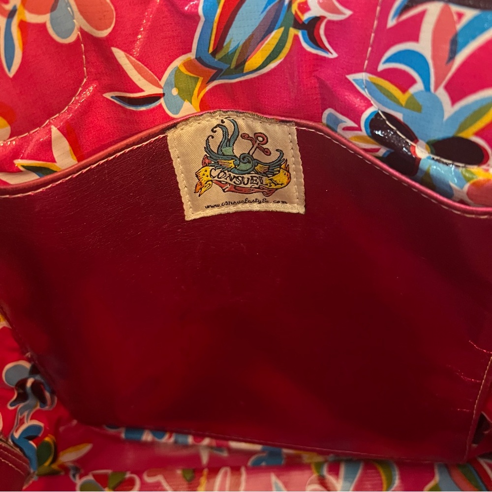 Consuela Leopard Print Tote with Pink Metallic Sides - Picture 14 of 16